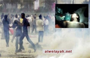 استشهاد المواطن البحريني جعفر جاسم رضي جراء استخدام قوات النظام الغازات السامة