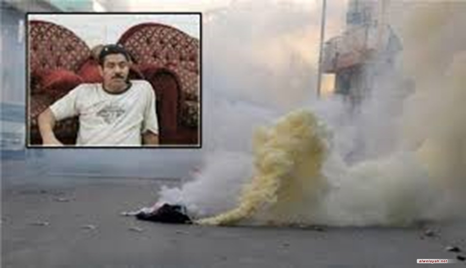 استشهاد المواطن البحريني جواد سلمان الحاوي اثر استنشاقه الغازات السامة