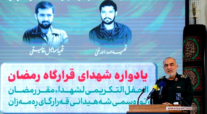 اللواء سلامي: ندعم جبهات المقاومة وسندخل ميادين الحرب إذا لزم الأمر