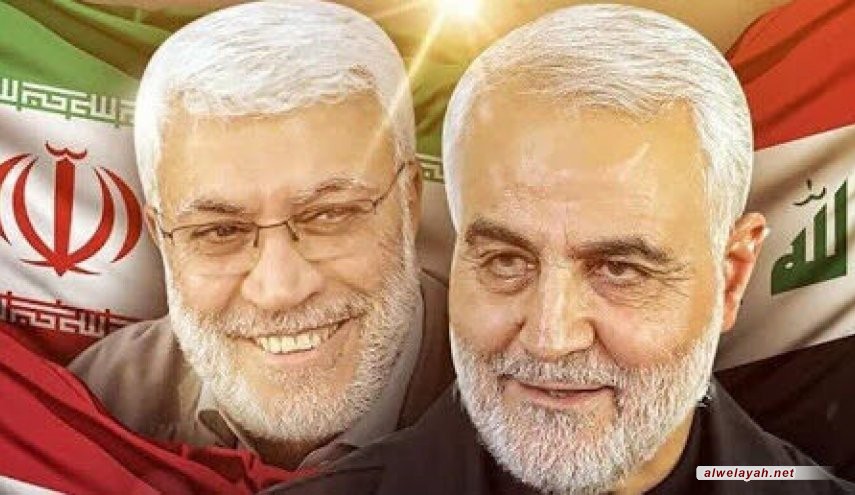 إيران والعراق تصدران بيانا حول متابعة قضية اغتيال الشهيدين سليماني والمهندس