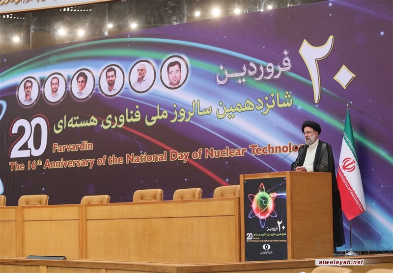 بحضور الرئيس الإيراني؛ إزاحة الستار عن تسعة إنجازات نووية جديدة