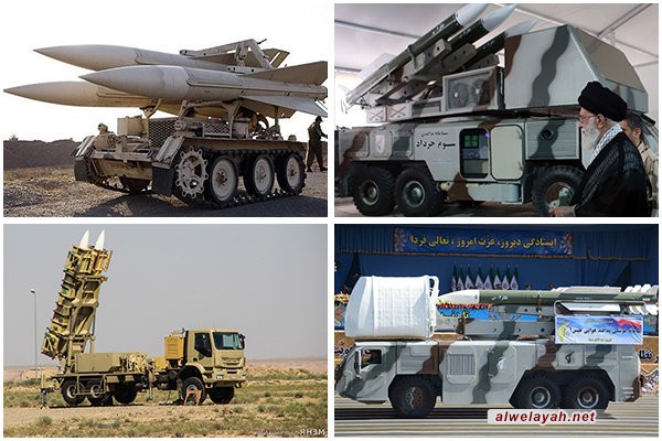 أربع منظومات صاروخية متنقلة تابعة للقوات المسلحة الإيرانية