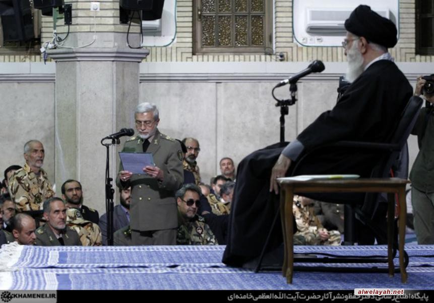 تقرير مصور عن لقاء قادة الجيش وقوات التعبئة الشعبية مع القائد في يوم الجيش
