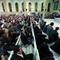 تقرير مصور عن لقاء أساتذة الجامعات مع قائد الثورة الإسلامية 28 رمضان 1434هـ