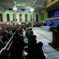 تقرير مصور عن لقاء أساتذة الجامعات مع قائد الثورة الإسلامية 28 رمضان 1434هـ