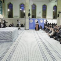 تقرير مصور عن لقاء أساتذة الجامعات مع قائد الثورة الإسلامية 28 رمضان 1434هـ