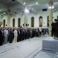 تقرير مصور عن لقاء أساتذة الجامعات مع قائد الثورة الإسلامية 28 رمضان 1434هـ