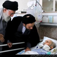 تقرير مصور عن عيادة قائد الثورة الاسلامية لآية الله طاهري خرم آبادي