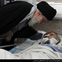 تقرير مصور عن عيادة قائد الثورة الاسلامية لآية الله طاهري خرم آبادي