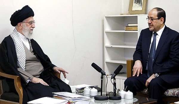 الإمام الخامنئي یشید بدور المالكي في استقرار واستقلال العراق