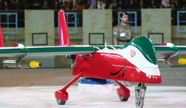 طائرة جديدة بدون طيار من طراز "حماسة" تشارك في مناورات الحرس الثوري