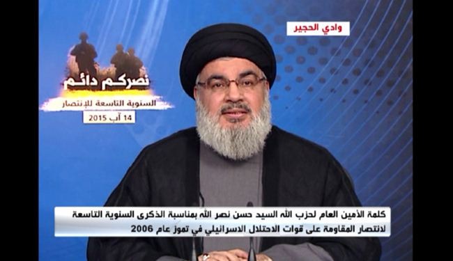 السيد نصر الله: أميركا تستخدم داعش من أجل تقسيم المنطقة