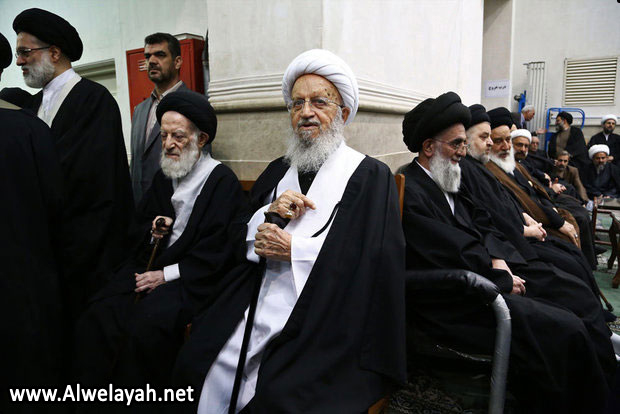 تقرير مصور عن مراسم تأبين شقيقة قائد الثورة الإسلامية وحضور كبار المراجع والعلماء