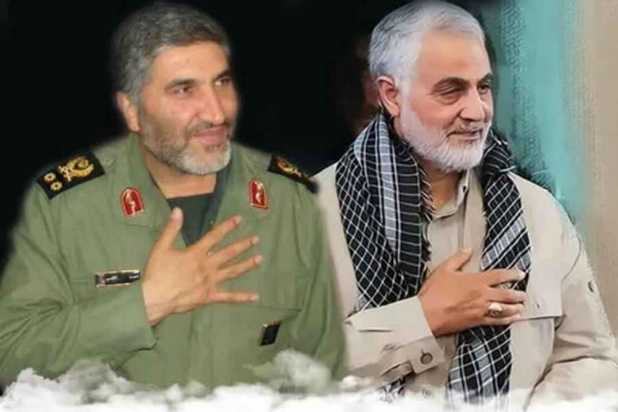 بكاء الشهيد سليماني على صديقه الشهيد احمد كاظمي