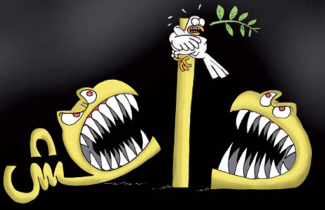 أسلوب العدو هو أسلوب التهديد