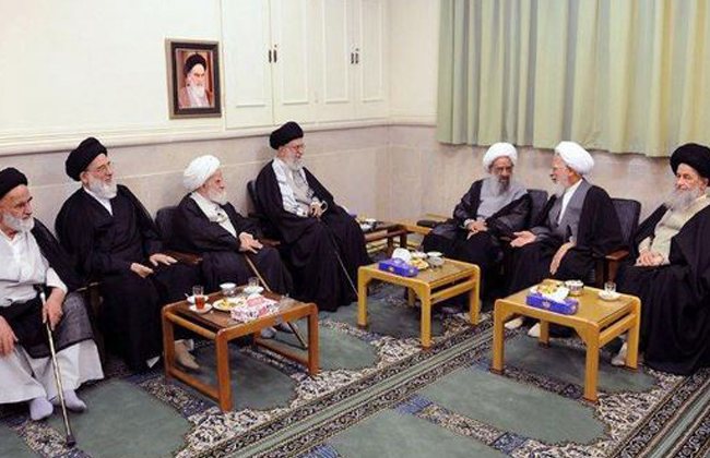 لقاء الإمام الخامنئي بأعـضاء رابطـــة المــدرسين