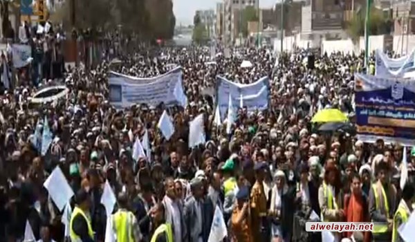 في ذكرى عيد الغدير صنعاء تحيي عيد الولاية بمسيرات جماهيرية كبرى