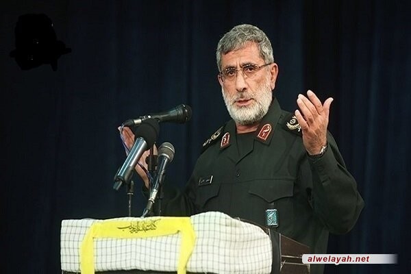 في برقية تهنئة إلى يحيى السنوار؛ العميد قاآني: نعتبر الثأر لدماء الشهيد هنية من واجبنا