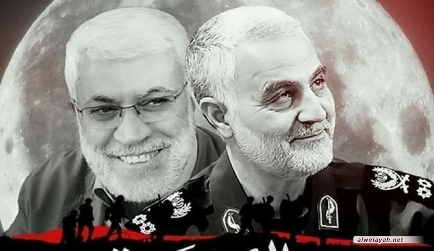 حفل تأبيني للشهيدين سليماني والمهندس ورفاقهما بكربلاء