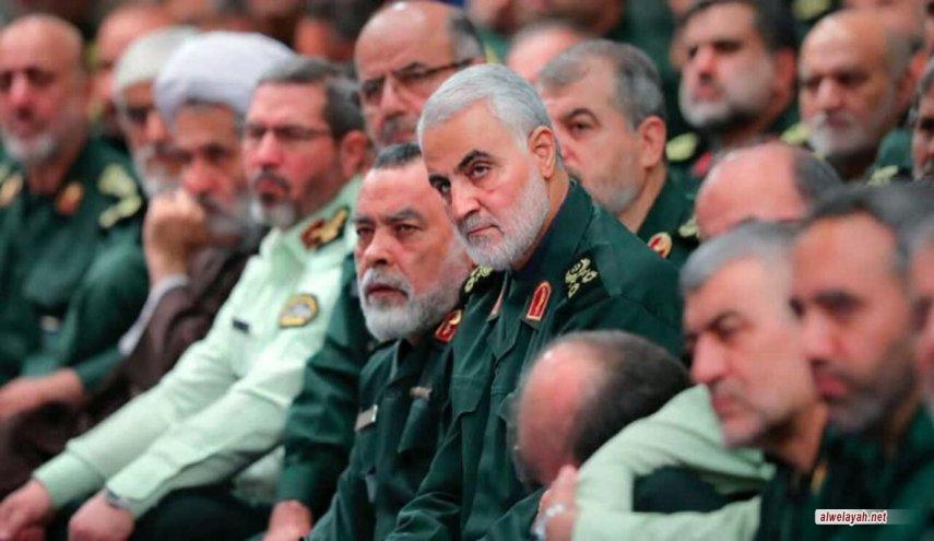 حرس الثورة الإسلامية يعلن التزامه بخطى القائد سليماني وحماية مصالح الشعب الإيراني