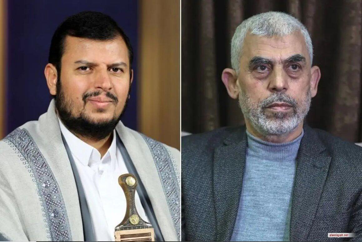 رسالة من السيد الحوثي للسنوار قبيل شهر من استشهاده تنشر للمرة الأولى: نسعى لفعل ما هو أكثر في إسنادكم