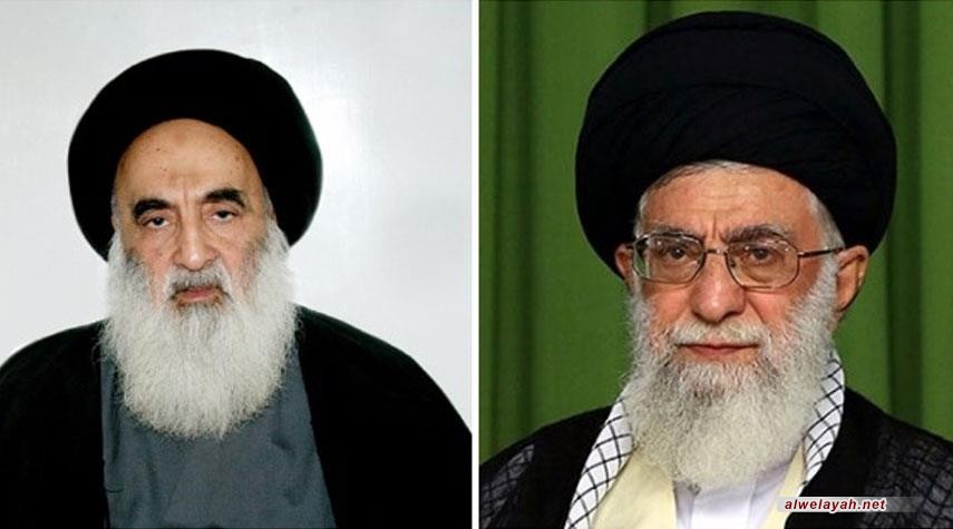 المرجع السيد السيستاني يعزي الإمام الخامنئي بشهادة الفريق سليماني