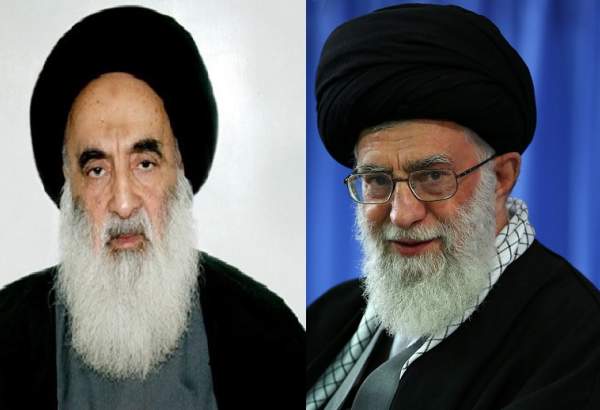 الإمام الخامنئي يعزي آية الله العظمى السيستاني