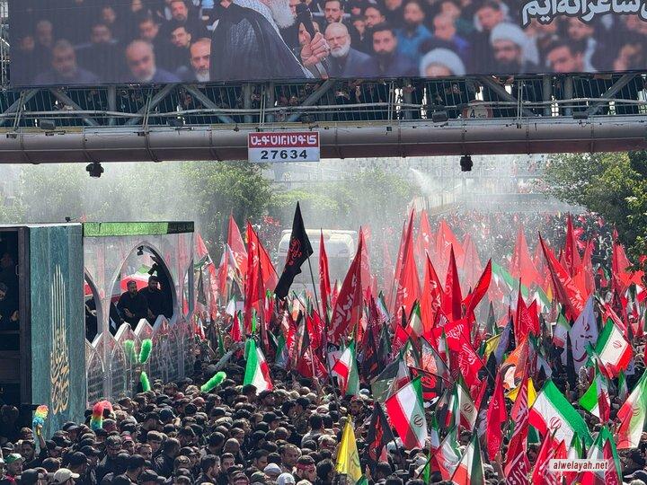 طهران بين الحزن والملحمة ليومها الثالث... التشييع المليوني لقائد الثورة الشهيد مستمر