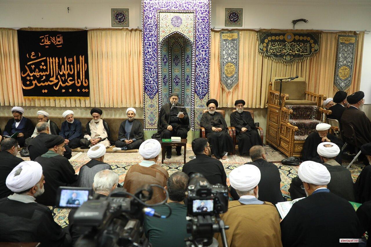 مراسم تأبين قائد الثورة الإسلامية الشهيد في مدينة قم المقدسة برعاية آية الله العظمى جوادي الآملي