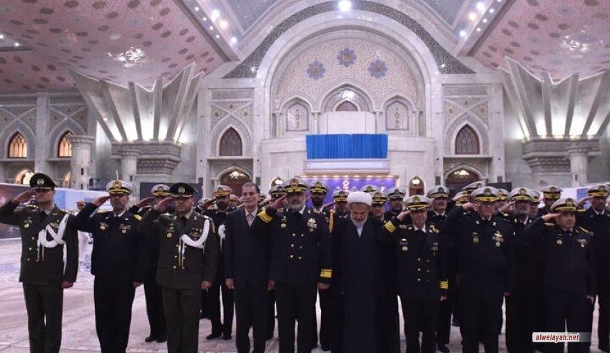 قادة القوات البحرية يجددون العهد والميثاق مع مبادئ الإمام الخميني (ره)