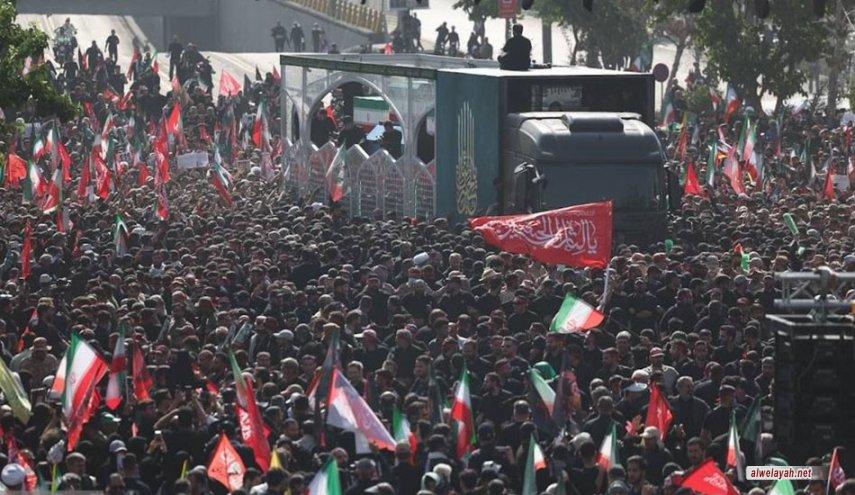 ملايين المشيعين يودعون الإمام الشهيد في طهران
