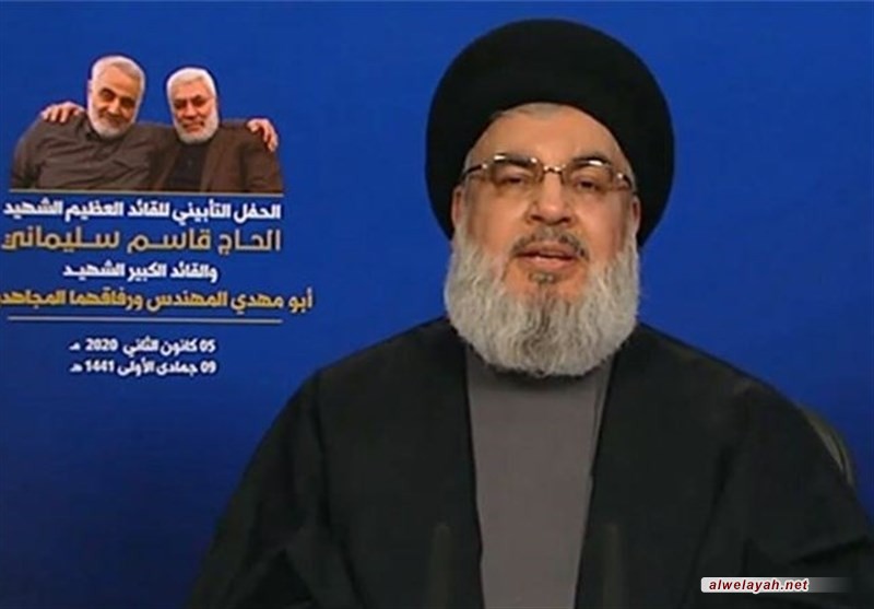 السيد نصر الله: استشهاد الجنرال سليماني تاريخ فاصل لبداية مرحلة جديدة لكل المنطقة