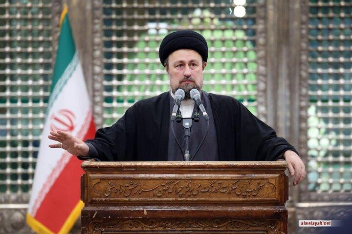 السيد حسن الخميني: الثورة الإسلامية كان لها بطل واحد، وهو "الشعب"