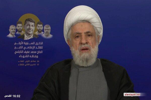 الشيخ نعيم قاسم: لا نقبل بأن يكون شبرا واحدا من أرضنا محتلة.. المقاومة هي ردّة فعل على الاحتلال