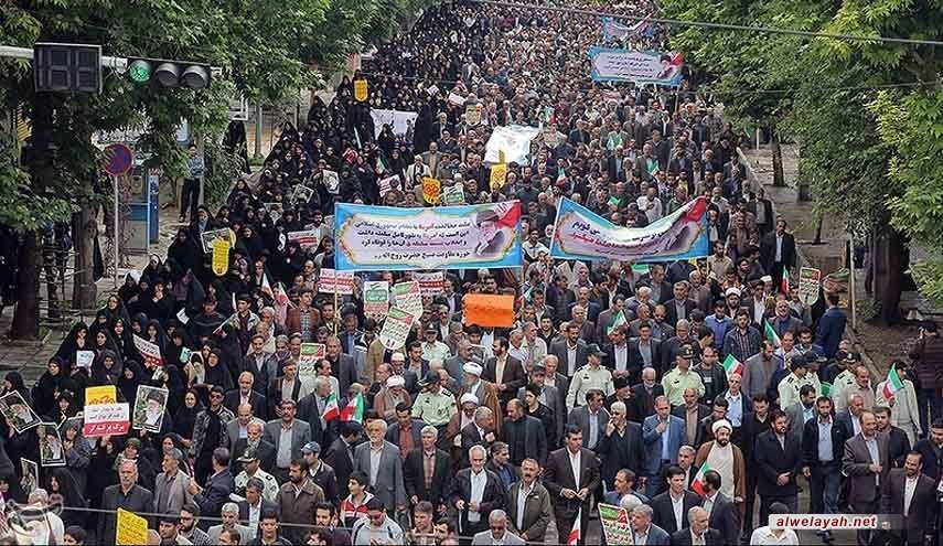 تظاهرات تعم المدن الإيرانية تنديدا بتنصل ترامب من الاتفاق النووي