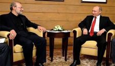 برقية تعزية يبعثها بوتين للقائد السيد مجتبى الخامنئي باستشهاد لاريجاني